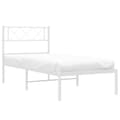 Miniatyrbillede 3 af 9: sengeramme med sengegavl 75x190 cm metal hvid