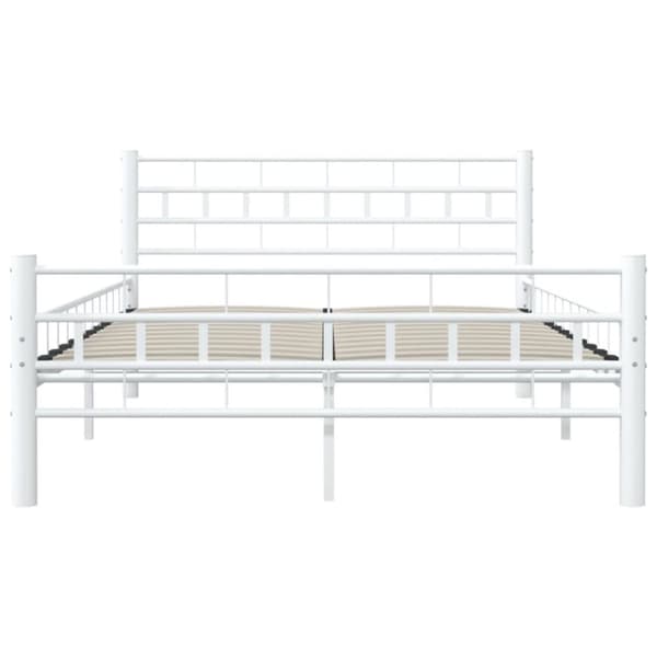 sengestel 120 x 200 cm metal hvid