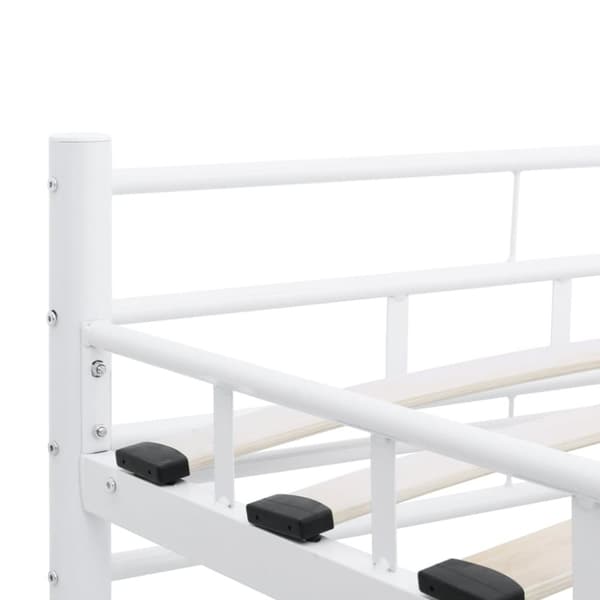sengestel 120 x 200 cm metal hvid