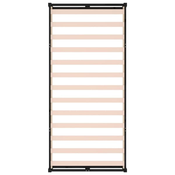 Sängynrunko musta 75x190 cm Small Single täysi puu