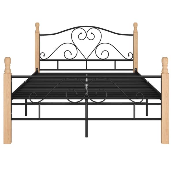 sengeramme 120x200 cm metal sort
