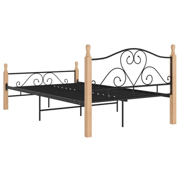 sengeramme 120x200 cm metal sort