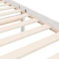 Miniatyrbillede 10 af 10: sengeramme med sengegavl 140x200 cm massivt træ hvid