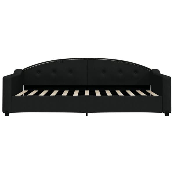 daybed med madras 90x200 cm stof sort