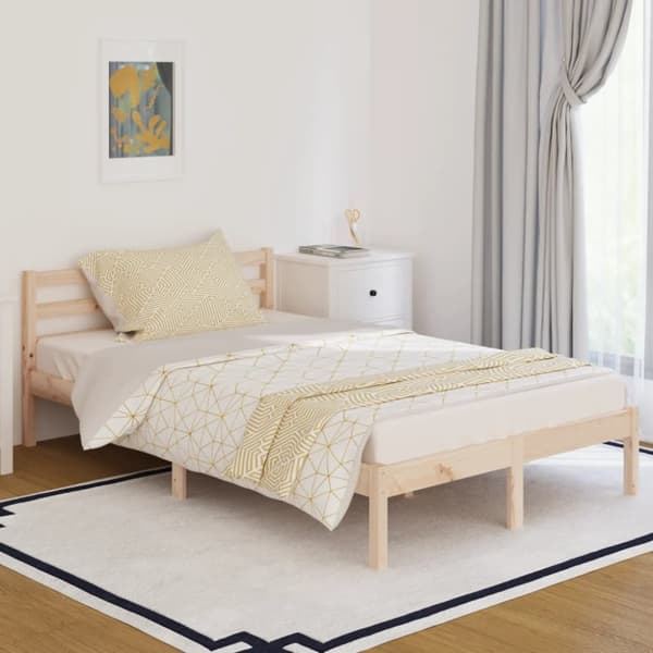 sengeramme 120x200 cm massivt fyrretræ