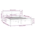 Miniatyrbillede 9 af 9: sengeramme 120x190 cm massivt træ