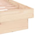 Pikkukuva 9 / 10: Sängynrunko LED-valoilla 150x200 cm King Size täysi puu