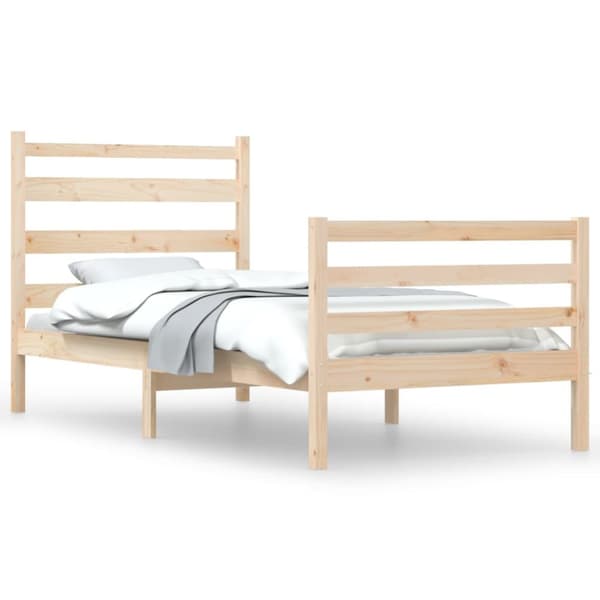 sengeramme 90x200 cm massivt fyrretræ