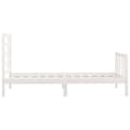 Miniatyrbillede 6 af 8: sengeramme 90x200 cm massivt fyrretræ hvid