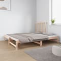 Miniatyrbillede 8 af 10: daybed med udtræk 2x(90x190) cm massivt fyrretræ