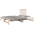 Miniatyrbillede 9 af 10: daybed med udtræk 2x(90x190) cm massivt fyrretræ