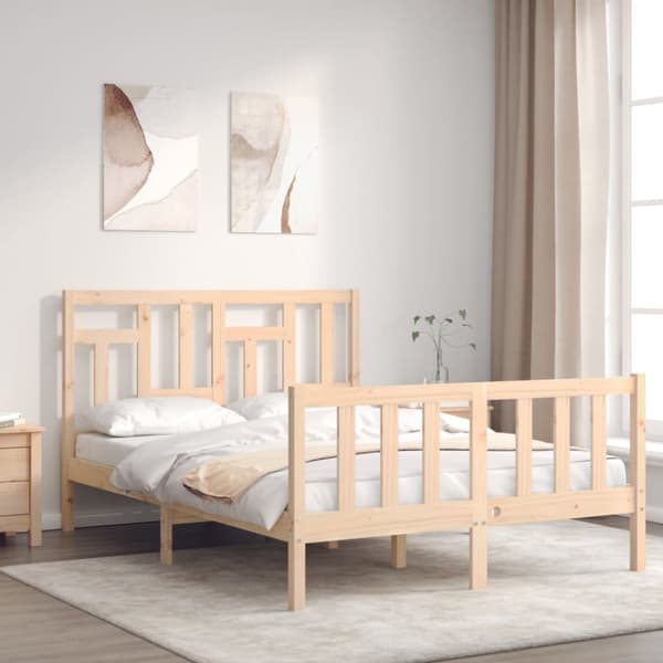 Sängynrunko päädyllä Small Double täysi puu