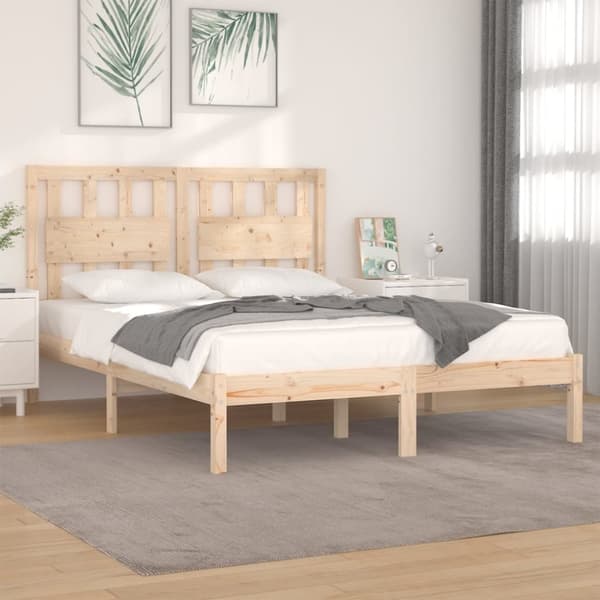 sengeramme 120x190 cm massivt fyrretræ