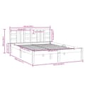 Miniatyrbillede 6 af 6: sengeramme 120x190 cm massivt træ