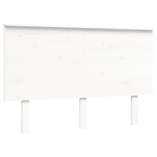 seniorseng med sengegavl 140x200 cm massivt træ hvid