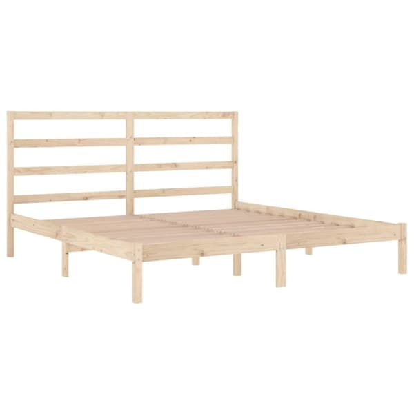 sengeramme 200x200 cm massivt fyrretræ