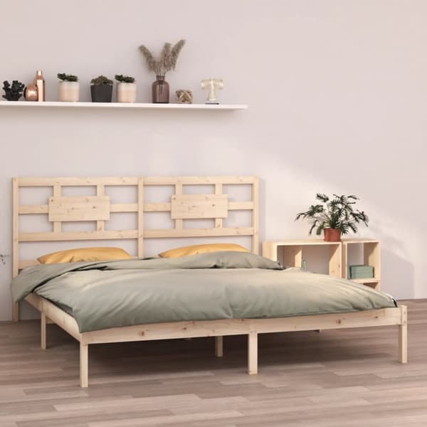 sengeramme 200x200 cm massivt træ