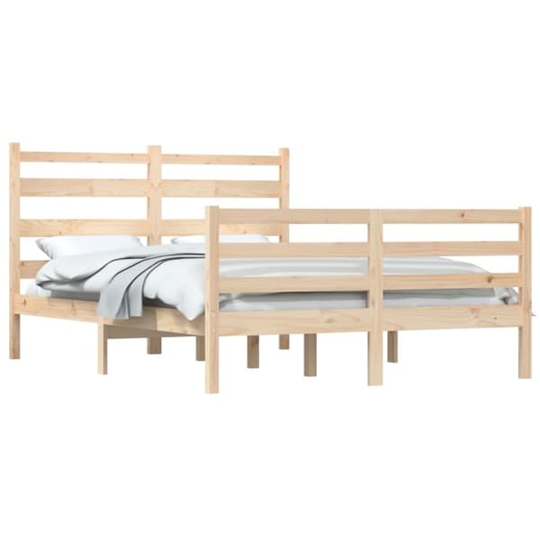 sengeramme 160x200 cm massivt fyrretræ