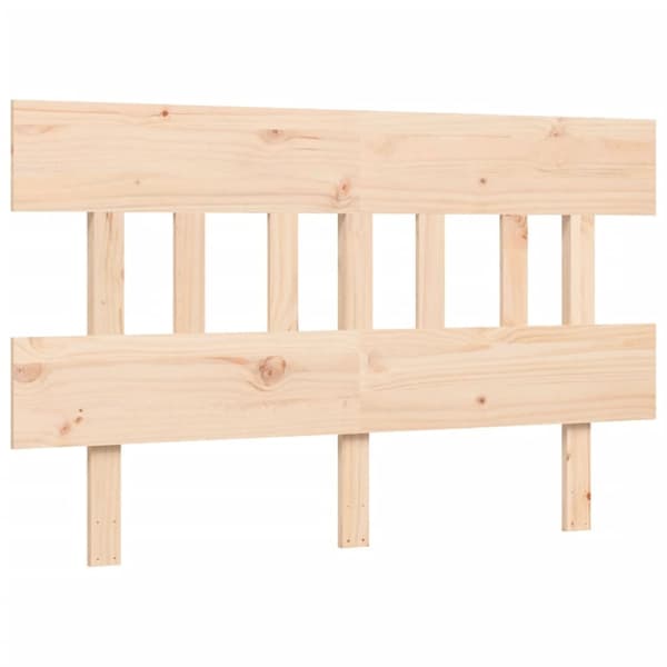 sengeramme med sengegavl 120x200 cm massivt træ hvid
