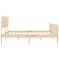 Miniatyrbillede 7 af 10: sengeramme med sengegavl 120x200 cm massivt træ hvid
