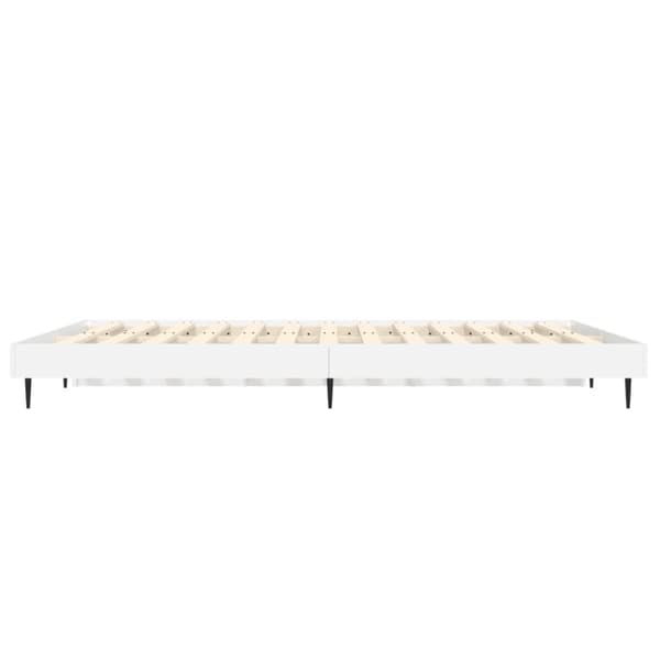 sengestel 140x190 cm konstrueret træ hvid