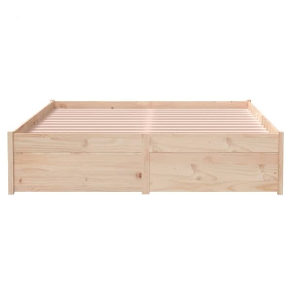 Sängram utan madrass massivt trä 120x200cm