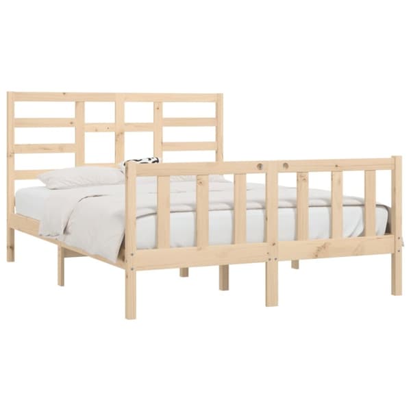 sengeramme 160x200 cm massivt fyrretræ