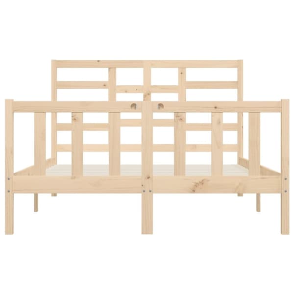 sengeramme 160x200 cm massivt fyrretræ