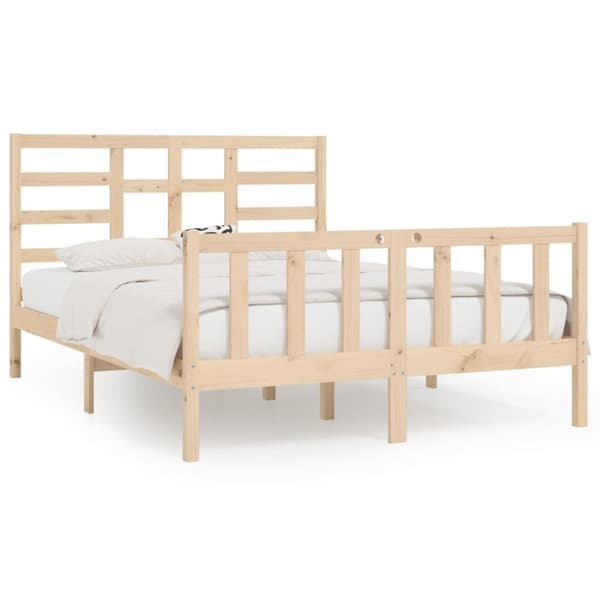 sengeramme 160x200 cm massivt fyrretræ