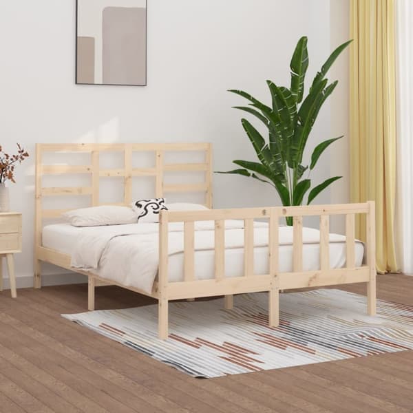 sengeramme 160x200 cm massivt fyrretræ