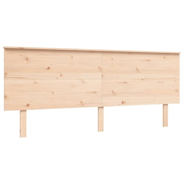 Sängynrunko päädyllä 200x200 cm täysi puu