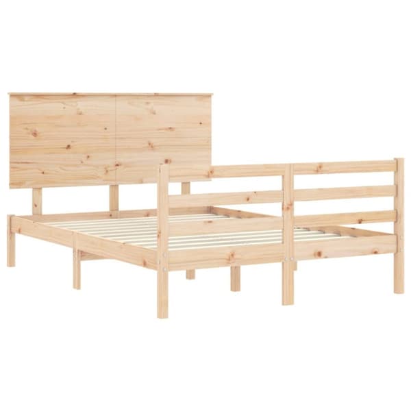 sengeramme med sengegavl Small Double massivt træ