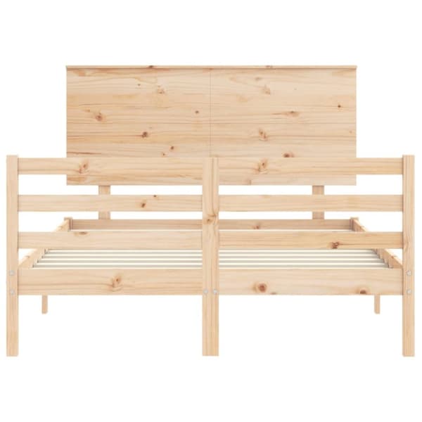 sengeramme med sengegavl Small Double massivt træ