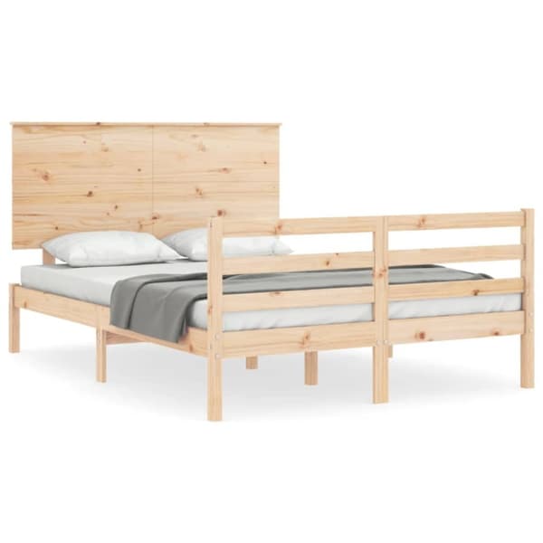 sengeramme med sengegavl Small Double massivt træ