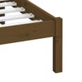 Pikkukuva 7 / 9: Sängynrunko hunajanruskea täysi mänty 200x200 cm