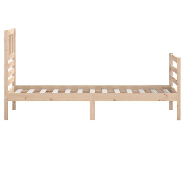 Sängram massivt trä 75x190 cm