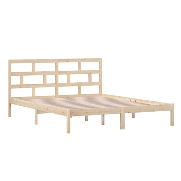 sengeramme 160x200 cm massivt fyrretræ