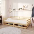 Miniatyrbillede 1 af 7: daybed med skuffer 90x200 cm massivt fyrretræ