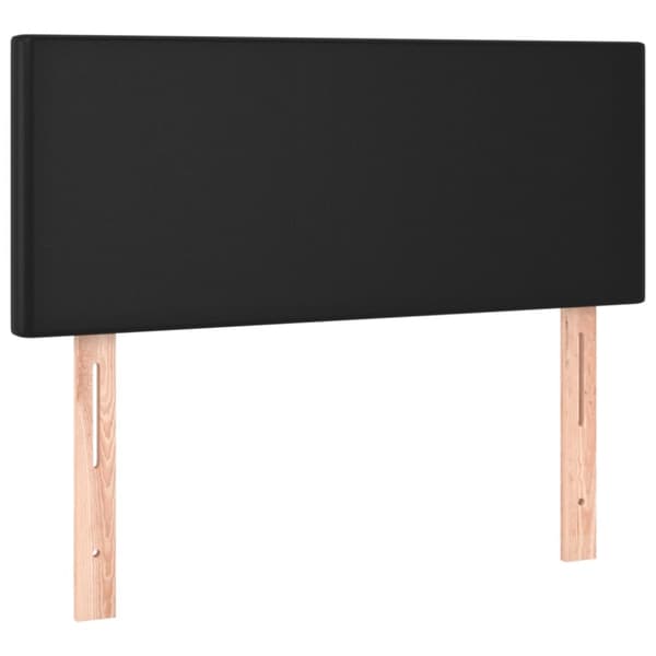 kontinentalseng med madras 80x200 cm kunstlæder sort
