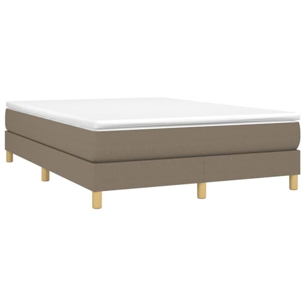 Sängram taupe 140x190 cm tyg