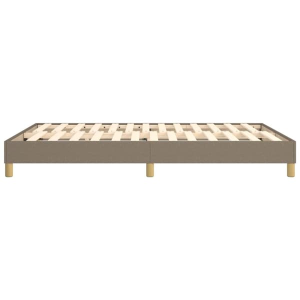 Sängram taupe 140x190 cm tyg