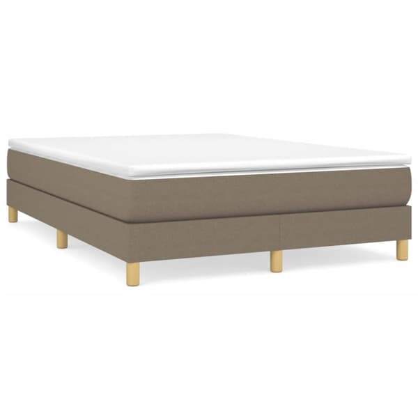 Sängram taupe 140x190 cm tyg