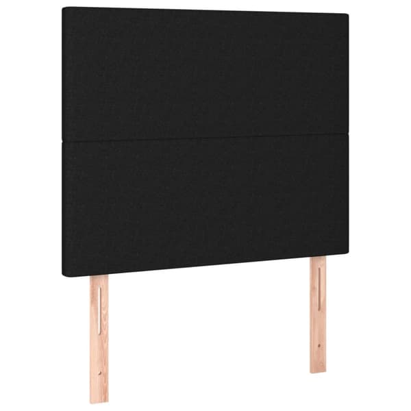 kontinentalseng med madras 100x200 cm stof sort