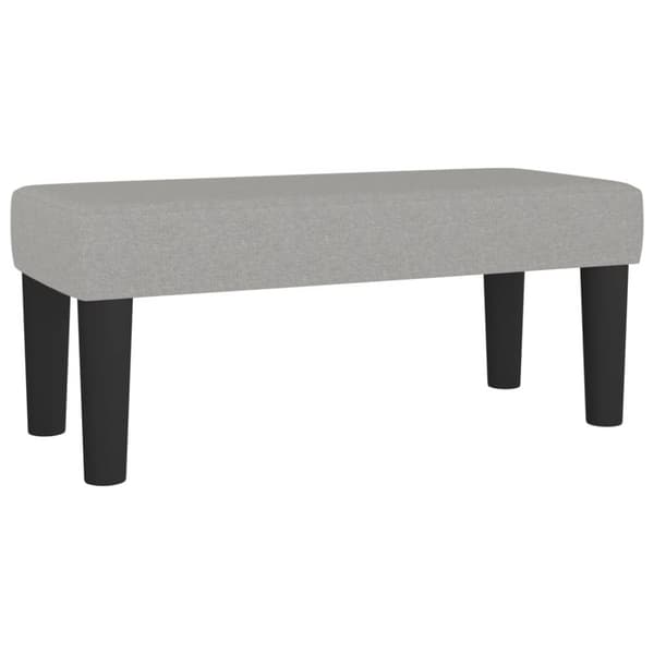 kontinentalseng med madras 90x190 cm stof lysegrå