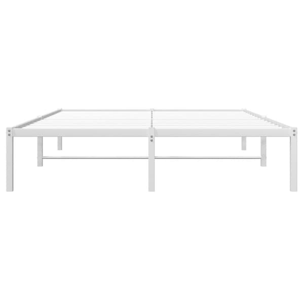 sengeramme 140x200 cm metal hvid