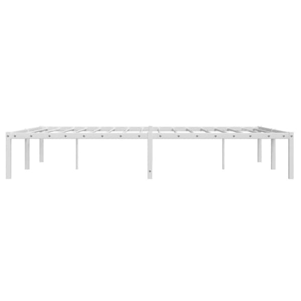 sengeramme 140x200 cm metal hvid