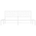 Miniatyrbillede 5 af 10: sengeramme med sengegavl 180x200 cm metal hvid