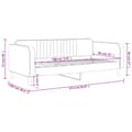 Miniatyrbillede 8 af 8: daybed 90x190 cm velour sort