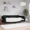 Miniatyrbillede 1 af 8: daybed 90x190 cm velour sort