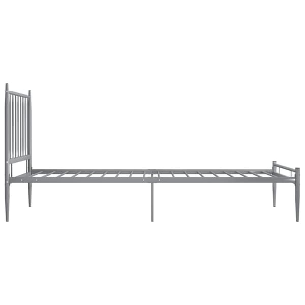 sengestel 100x200 cm metal grå